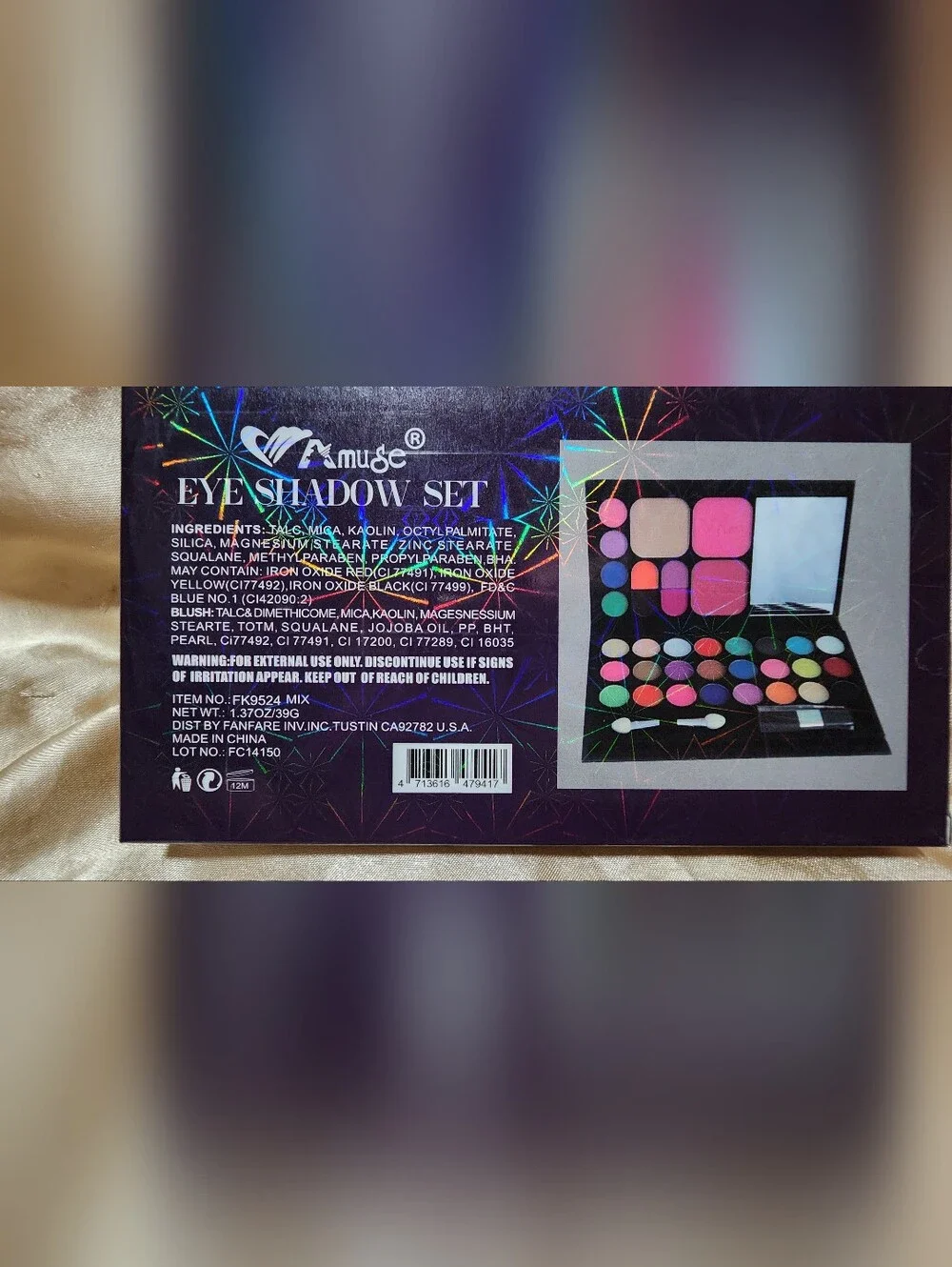 Muse Iridescent Purple & Blue Eyeshadow Palette